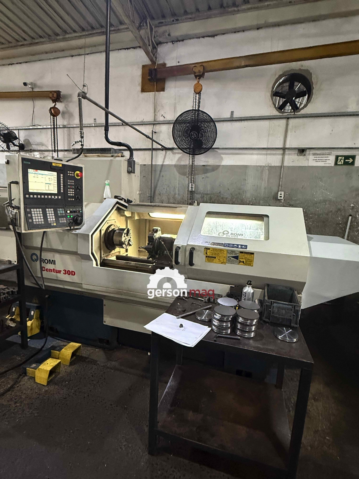 TORNO CNC ROMI CENTUR 30D - PLACA E PONTO HIDRAULICO - ANO 2010